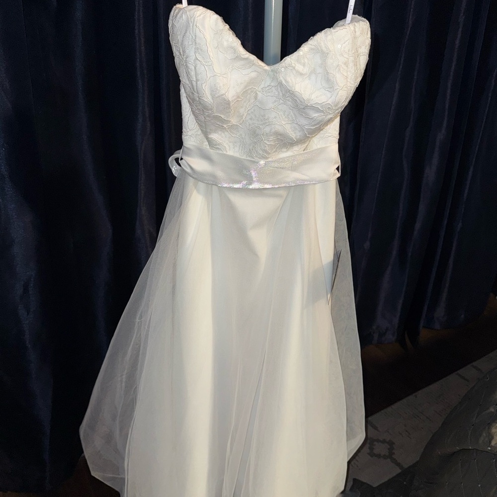 Lulu's White Strapless Dress